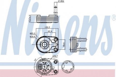 90795 NISSENS Маслянный радиатор