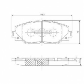 N3602138 NIPPARTS Гальмівні колодки