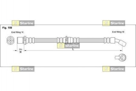 HA ST.1151 STARLINE Гальмівний шланг