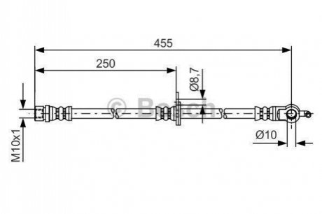 1987481389 BOSCH Гальмівний шланг