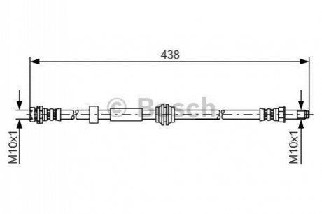 1987476181 BOSCH Гальмівний шланг