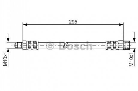 1987481015 BOSCH Гальмівний шланг