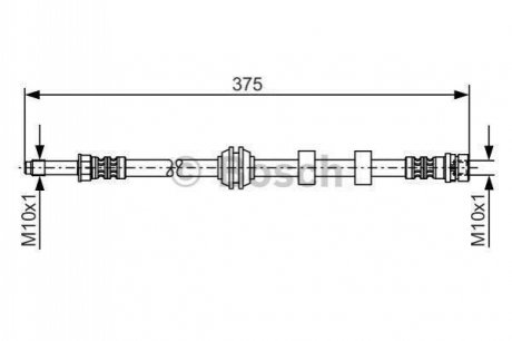1987476626 BOSCH Гальмівний шланг