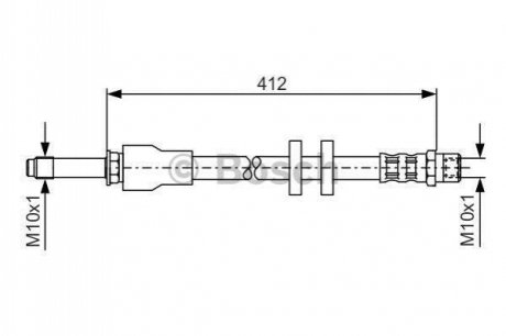 1987481021 BOSCH Гальмівний шланг