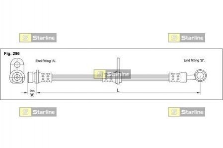 HA AB.1253 STARLINE Гальмівний шланг