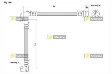 HA BH.1266 STARLINE Гальмівний шланг