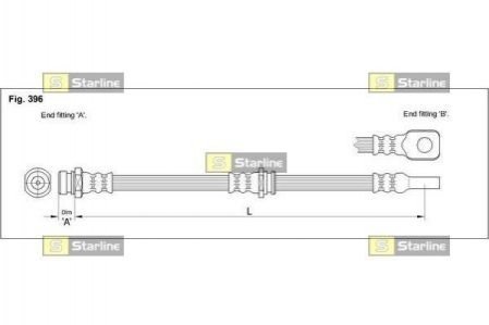 HA ST.1113 STARLINE Гальмівний шланг