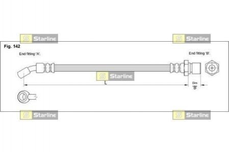 HA F.1204 STARLINE Гальмівний шланг