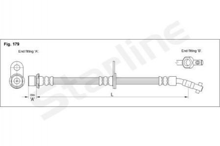 HA EB.1282 STARLINE Гальмівний шланг