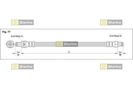 HA AC.1289 STARLINE Гальмівний шланг