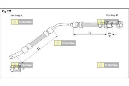 HA E.1219 STARLINE Гальмівний шланг