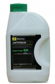 S ANTIFREEZE GREEN 1 STARLINE Антифриз / G11 / готовий до використання / -40°С / зелений / 1л.