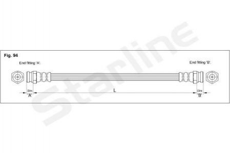 HA BB.1214 STARLINE Гальмівний шланг