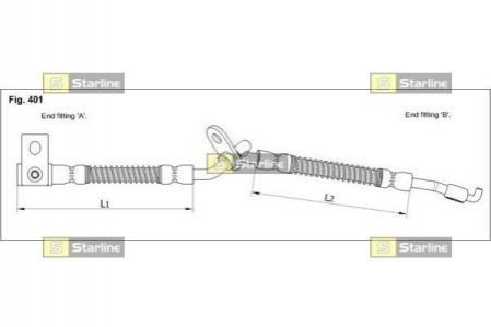 HA ST.1252 STARLINE Гальмівний шланг