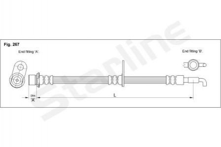 HA ST.1189 STARLINE Гальмівний шланг