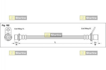 HA EB.1263 STARLINE Гальмівний шланг