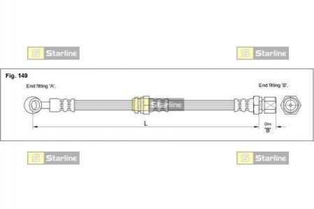 HA F.1200 STARLINE Гальмівний шланг