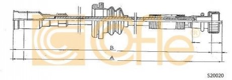 S20020 COFLE Трос спідометра