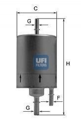 31.831.00 UFI Паливний фільтр