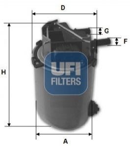 24.095.00 UFI Паливний фильтр