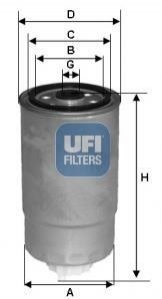 24.529.00 UFI Паливний фильтр