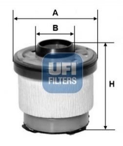 26.102.00 UFI Паливний фильтр