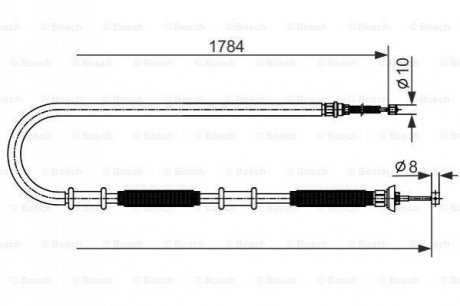 1987482587 BOSCH Гальмівний трос