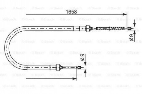 1987482234 BOSCH Гальмівний трос