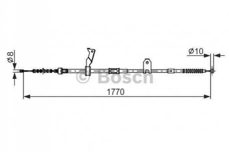 1987482300 BOSCH Гальмівний трос