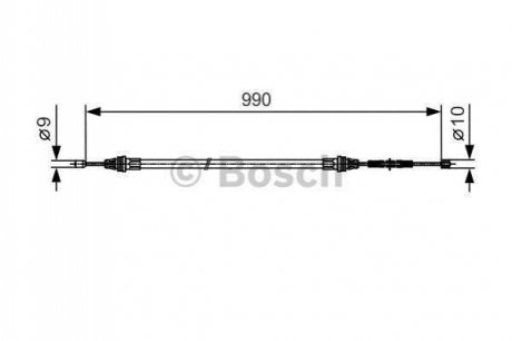 1987477751 BOSCH Гальмівний трос