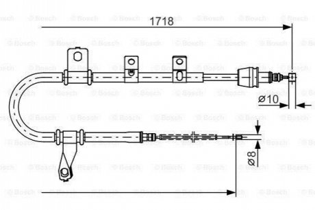 1987482209 BOSCH Гальмівний трос