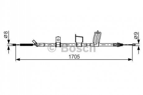 1987482339 BOSCH Гальмівний трос