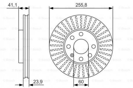 0986479R76 BOSCH Диск тормозной