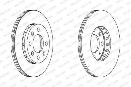DDF1161C FERODO Гальмівний диск