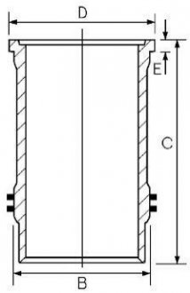 15-600020-00 GOETZE Гільза циліндра