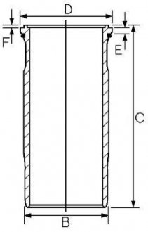 15-459340-00 GOETZE Гільза циліндра