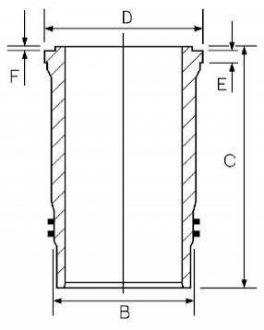 14-450850-00 GOETZE Гільза циліндра