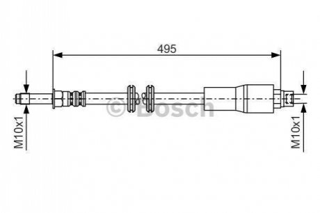 1987481005 BOSCH Тормозной шланг