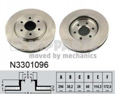 N3301096 NIPPARTS Гальмівний диск