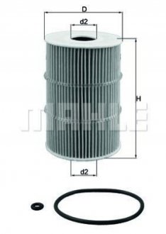 OX378D MAHLE / KNECHT Маслянный фiльтр