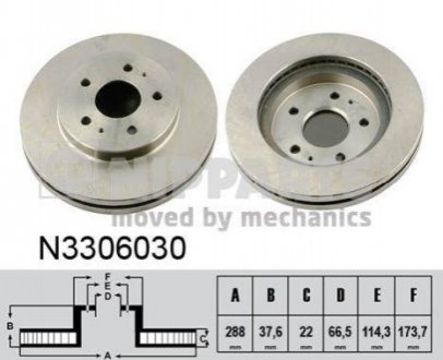 N3306030 NIPPARTS Гальмівний диск