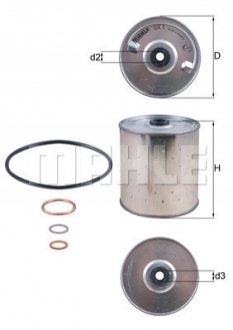 OX1D MAHLE / KNECHT Масляний фільтр