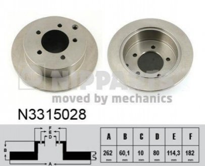 N3315028 NIPPARTS Гальмівний диск