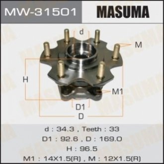 MW-31501 MASUMA Ступиця колеса