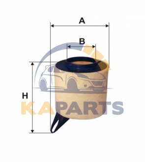 WA9509 WIX FILTERS Фильтр воздуха