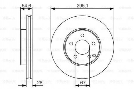 0986479R99 BOSCH Тормозной диск