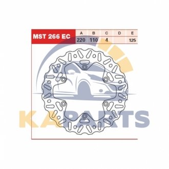 Гальмівний диск MST266EC