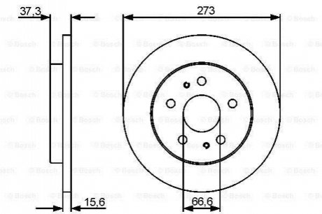 0986479432 BOSCH Тормозной диск