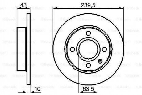 0986478501 BOSCH Тормозной диск