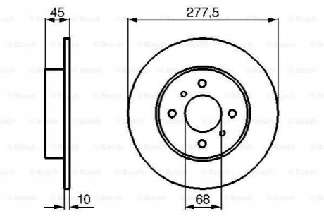 0986479105 BOSCH Тормозной диск